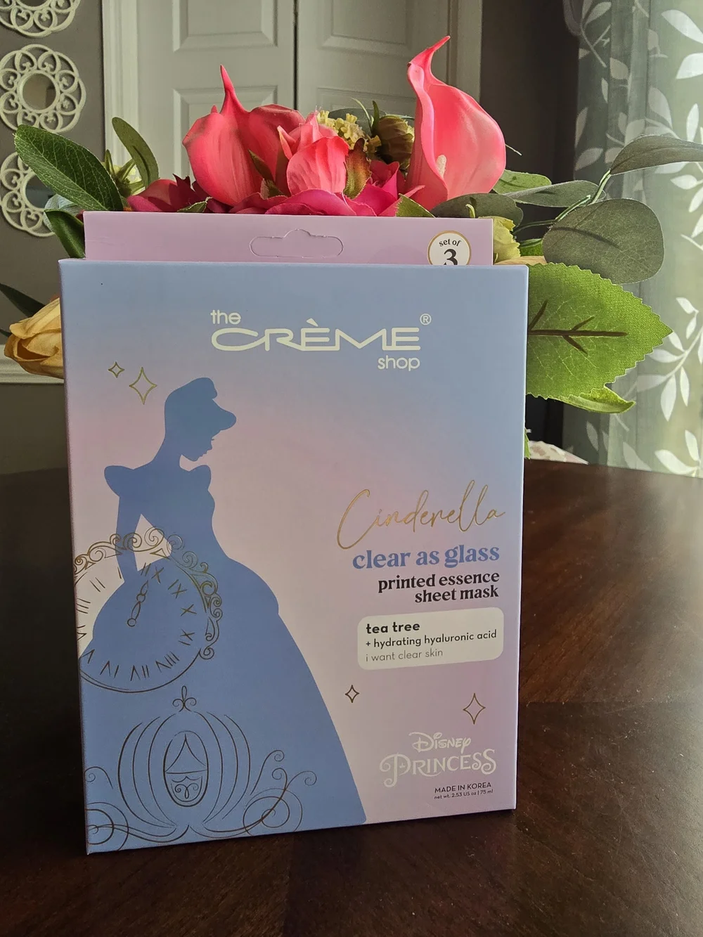 The Crème Shop Cinderella Clear As Glass Tea Tree Sheet Mask - Blue